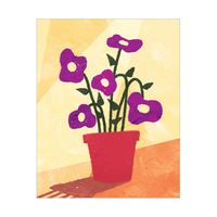 Violet Flowerpot Pals
