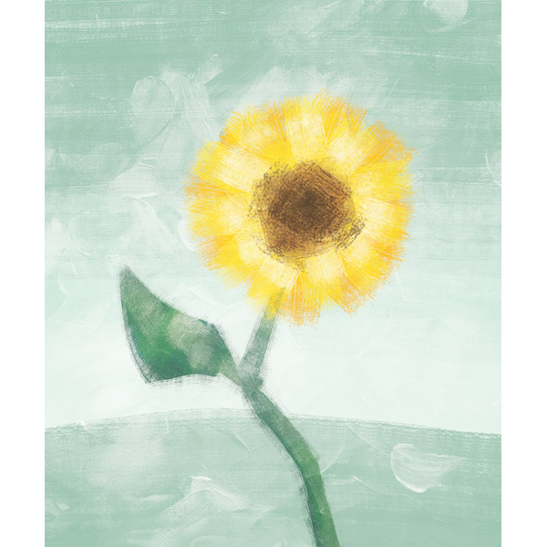 Sunflower on Green