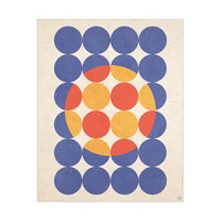 The Odd Dot Red Orange And Blue