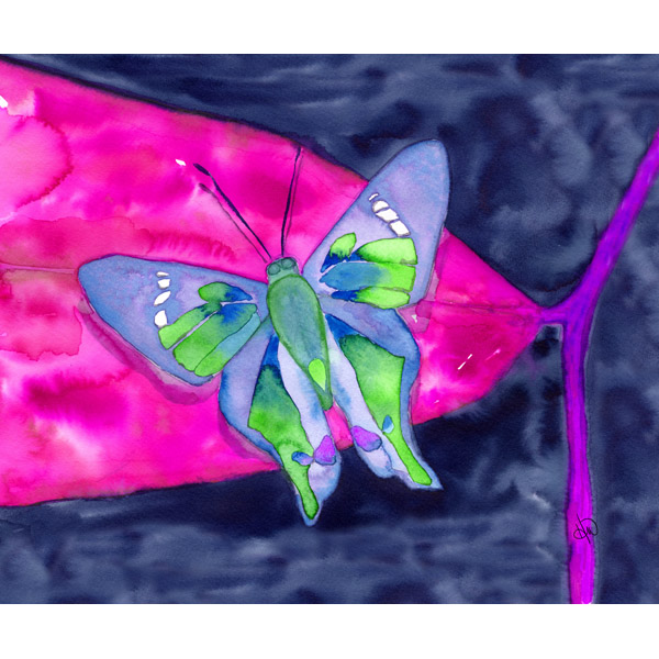 Pink Butterfly Alpha