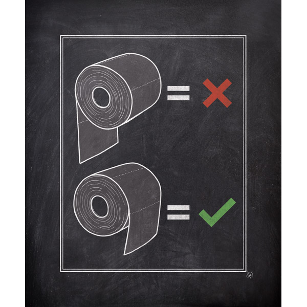 How To Toilet Paper Chalkboard