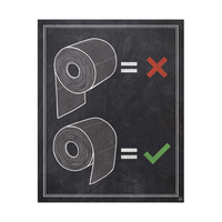 How To Toilet Paper Chalkboard