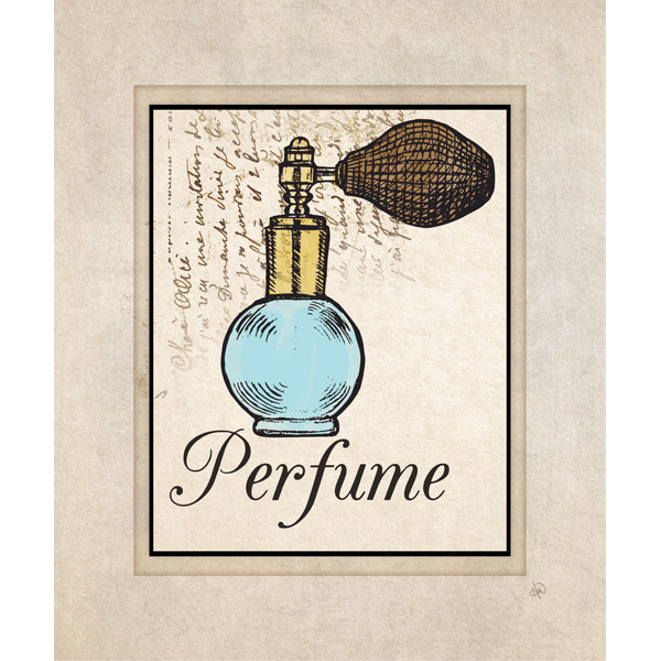 Blue Perfume on Paper