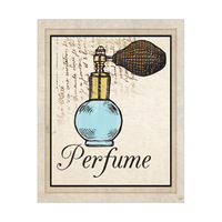 Blue Perfume on Paper