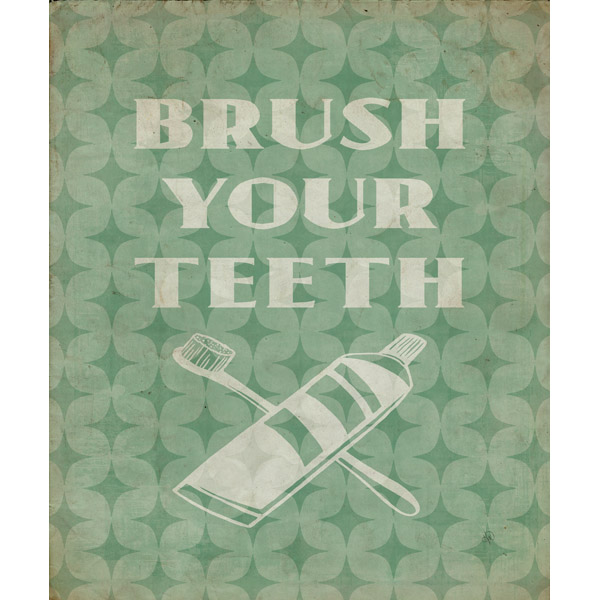 Rusic Brush Your Teeth Green