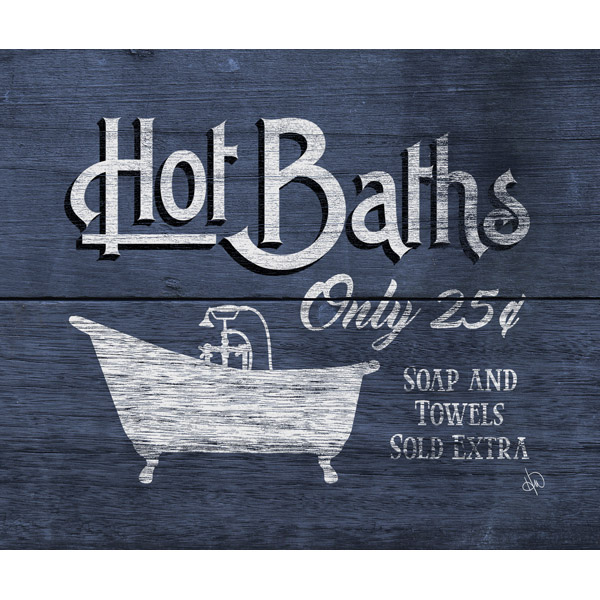 Hot Baths Blue