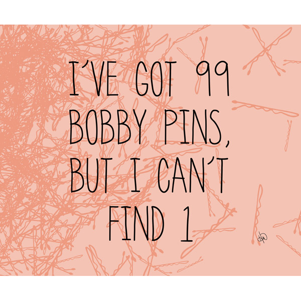 99 Bobby Pins Orange