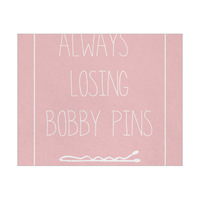 Lost Bobby Pins Pink