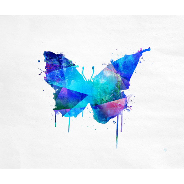 Butterfly Paint Blue
