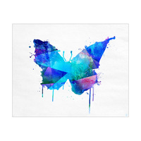 Butterfly Paint Blue