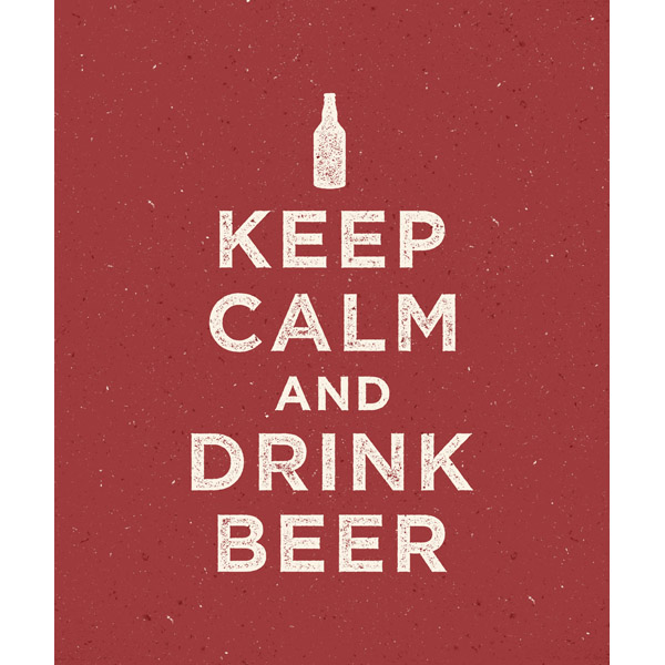 Keep Calm and Drink Beer - Red