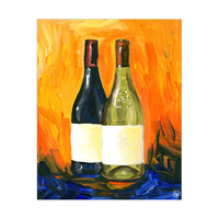 Red And White Wine Bottles