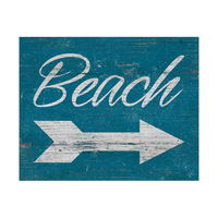 Beach Sign - White