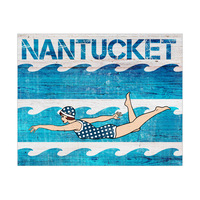 Nantucket Swimmer Polka Dots - Blue