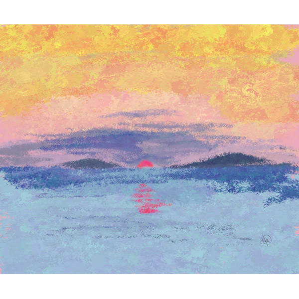 Lavender Tinted Horizon