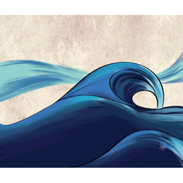 Cool Cerulean Wave