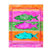 Three Colored Fish Alpha