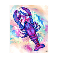 Watercolor Lobster Alpha