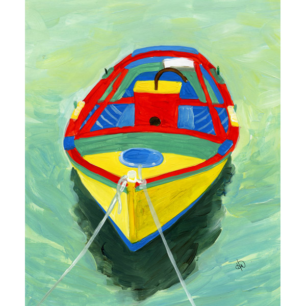 Colorful Row Boat