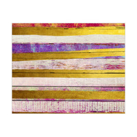 Colorful Planks With Gold Stripes - Horizontal