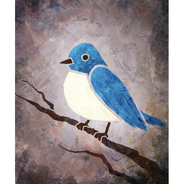 Blue Painted Bird