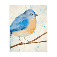Watercolor Blue Bird