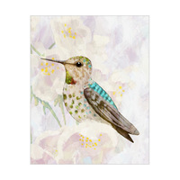 Hummingbird and Cherry Blossoms