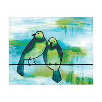 Lover Birds Green And Blue