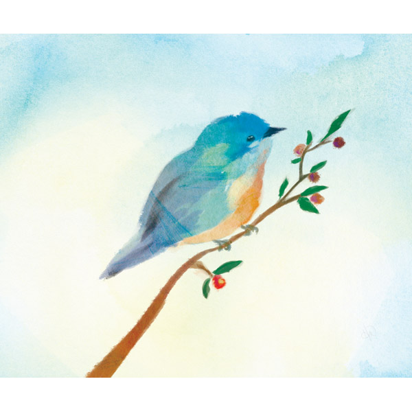 Azure Tinted Bird