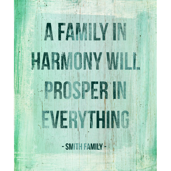 Family Will Prosper