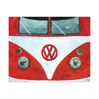 Red And White VW
