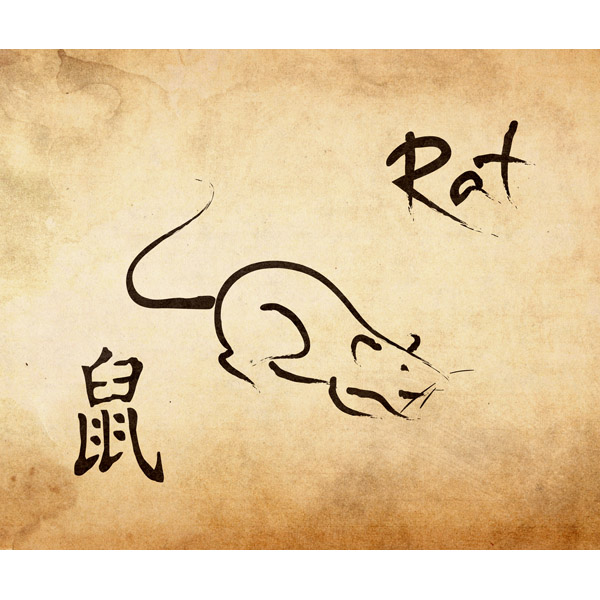 Chinese Zodiac Rat - Paper