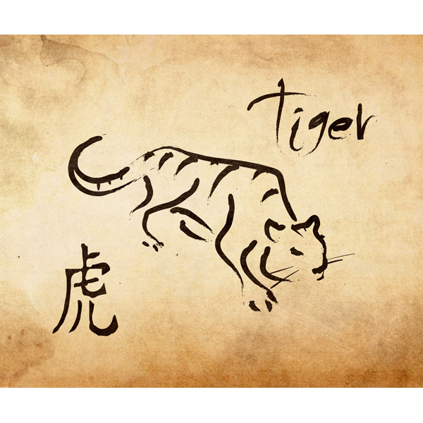 Chinese Zodiac Tiger - Paper