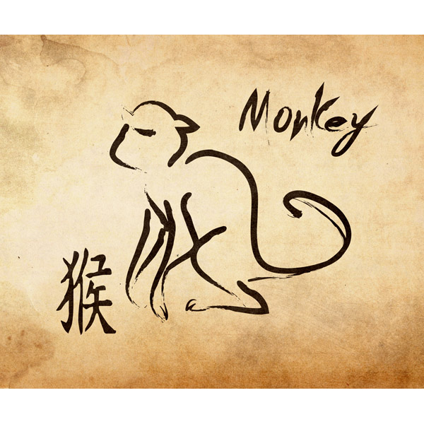 Chinese Zodiac Monkey - Paper