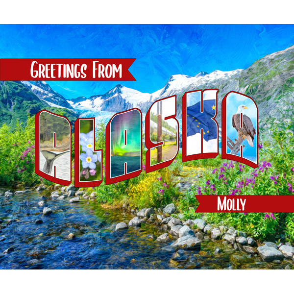 Custom Alaska Postcard