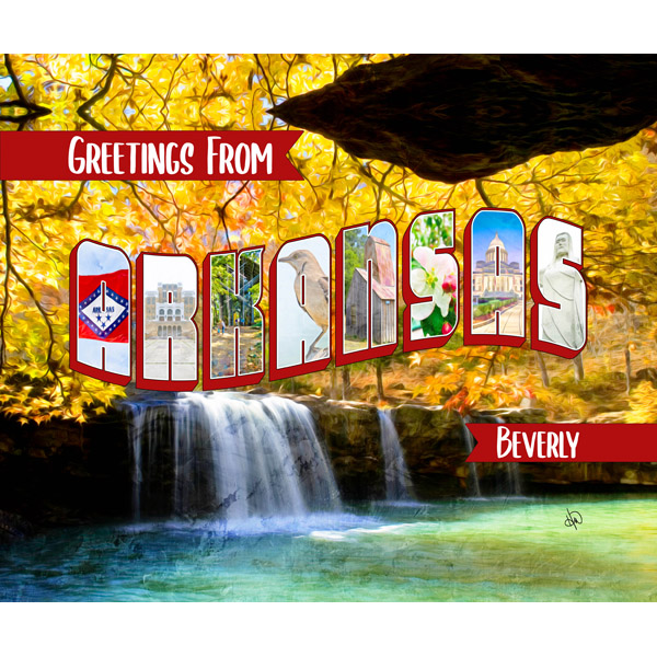 Custom Arkansas Postcard