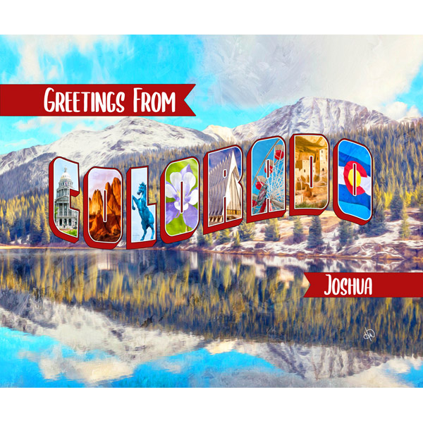 Custom Colorado Postcard