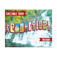 Custom Connecticut Postcard