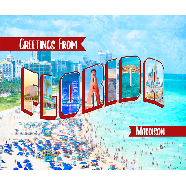 Custom Florida Postcard