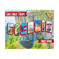 Custom Georgia Postcard