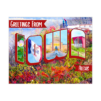 Custom Iowa Postcard