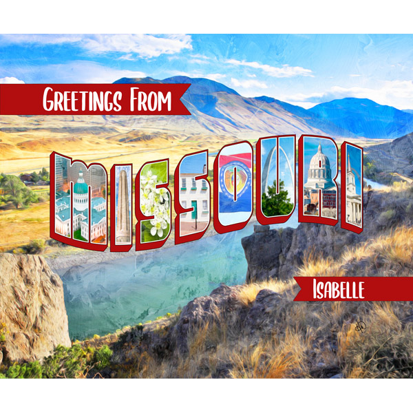 Custom Missouri Postcard