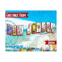 Custom New Jersey Postcard