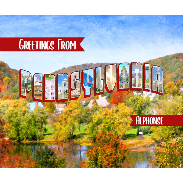 Custom Pennsylvania Postcard