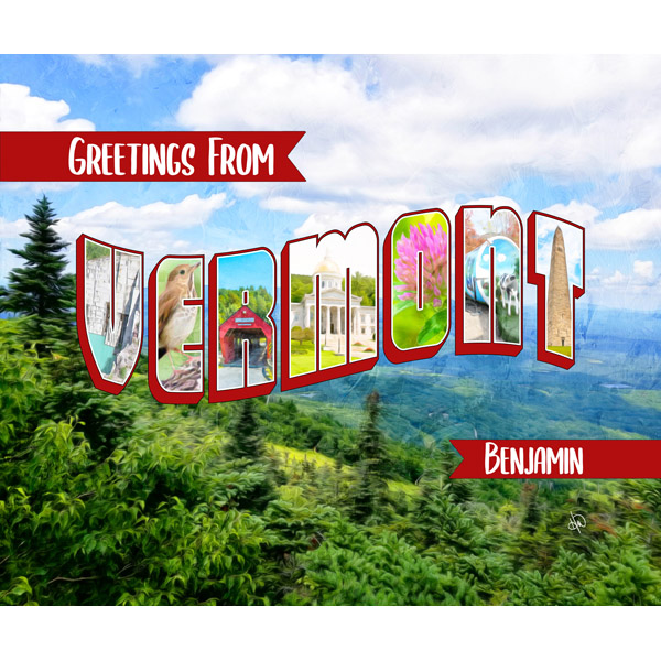Custom Vermont Postcard