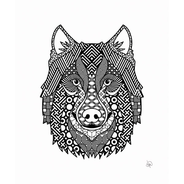 Coloring Wolf