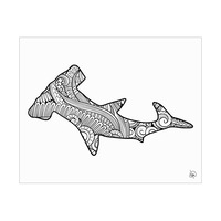 Hammerhead Shark Shape Alpha