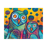 Wild Colorful Owls Alpha