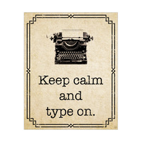 Keep Calm and Type On - Yellow