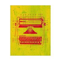 Typewriter Schematic - Red